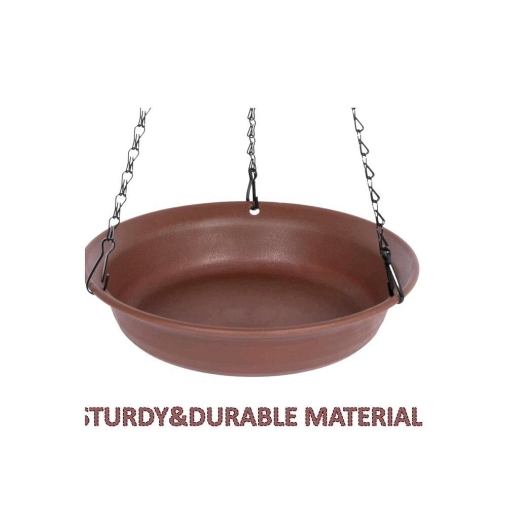 Hanging Bird Bath, Hanging Bird Water Feeder for Outdoors, Feeder Bowl s20 - Picture 5 of 9
